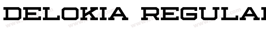 Delokia Regular字体转换